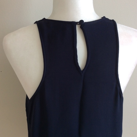 J. Crew Navy Blue Viscose Tank - Picture 7 of 9